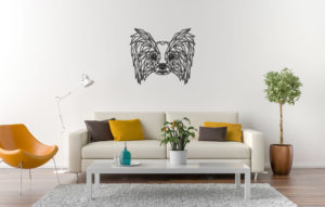 Line Art - Hond - Papillon