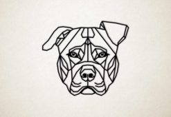 Line Art - Hond - Pitbull