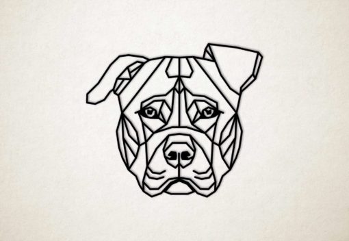 Line Art - Hond - Pitbull