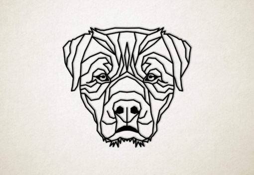 Line Art - Hond - Rottweiler 1