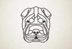 Line Art - Hond - Shar Pei