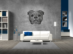 Line Art - Hond - Engelse Bulldog