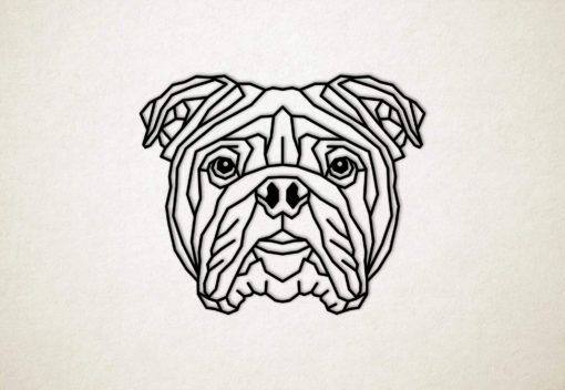 Line Art - Hond - Engelse Bulldog