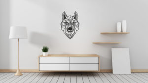 Line Art - Wolf 9