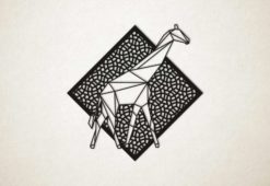 Line Art - Giraffe 1 met achtergrond