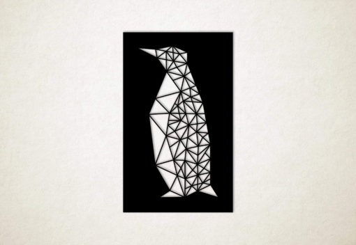 Line Art - Pinguin vierkant