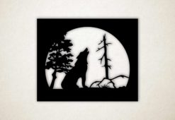 Wanddecoratie - Muurpaneel wolf