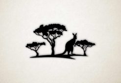 Wanddecoratie - Kangoeroe in natuur