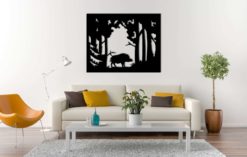 Wanddecoratie - Wandpaneel - wild zwijn