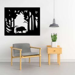 Wanddecoratie - Wandpaneel - wild zwijn