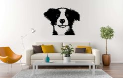 Wanddecoratie - Border Collie puppy