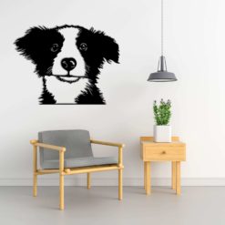Wanddecoratie - Border Collie puppy