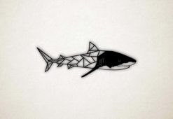 Wanddecoratie - Zwemmende haai