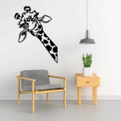 Wanddecoratie - Nieuwsgierige Giraffe