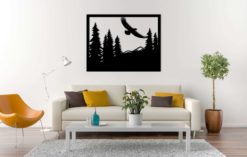 Wanddecoratie - Wandpaneel - adelaar in bos