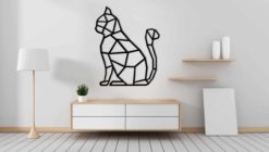Wanddecoratie - Zittende kat