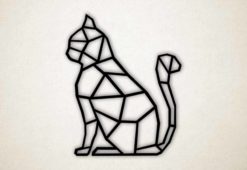 Wanddecoratie - Zittende kat