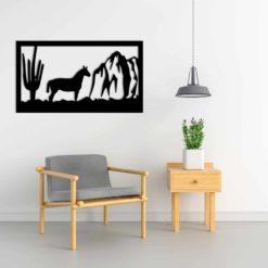 Wanddecoratie - Wandpaneel - wild paard