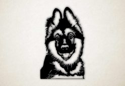 Wanddecoratie - Hond - duitse herder puppy