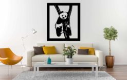 Wanddecoratie - Panda in boom - wandpaneel