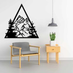 Wanddecoratie - Driehoek wandpaneel - gebergte