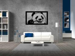 Wanddecoratie - Wandpaneel - panda etend
