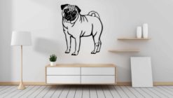 Wanddecoratie - Pug - hond