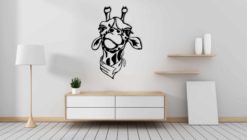 Wanddecoratie - Uitdagende Giraffe