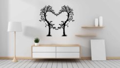 Wanddecoratie - Bomen in vorm van hart liefde