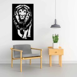 Wanddecoratie - Wandpaneel leeuw tijger