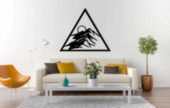 Wanddecoratie - Wandpaneel driehoek gebergte
