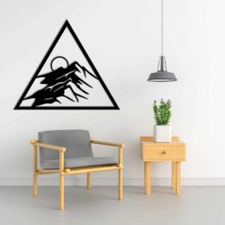 Wanddecoratie - Wandpaneel driehoek gebergte