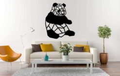 Wanddecoratie - Zittende panda