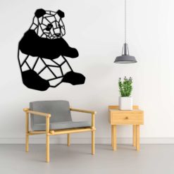 Wanddecoratie - Zittende panda