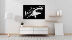 Wanddecoratie - Wandpaneel haai