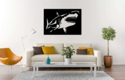 Wanddecoratie - Wandpaneel haai
