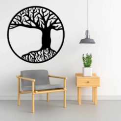 Wanddecoratie - Levensboom rond