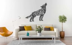 Wanddecoratie - Takken in vorm van wolf