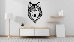 Wanddecoratie - Husky hoofd - hond