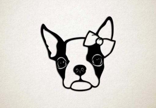 Wanddecoratie - Hond - Boston Terrier 1