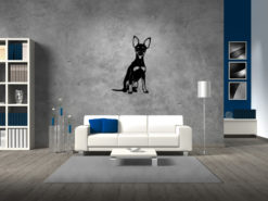 Wanddecoratie - Hond - Dwergpinscher 1