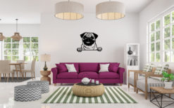 Wanddecoratie - Hond - Pug 2