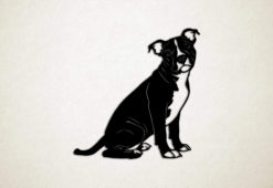 Wanddecoratie - Hond - Engelse Stafford 7