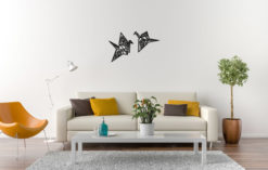 Wanddecoratie - Origami vogels