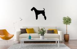 Silhouette hond - Airedale Terrier