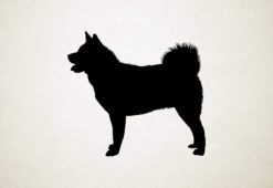 Silhouette hond - American Akita - Amerikaanse Akita