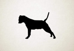 Silhouette hond - American Bulldog - Amerikaanse Bulldog