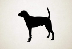 Silhouette hond - American Foxhound - Amerikaanse jachthond