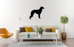 Silhouette hond - Longhaired Whippet - Langharige Whippet