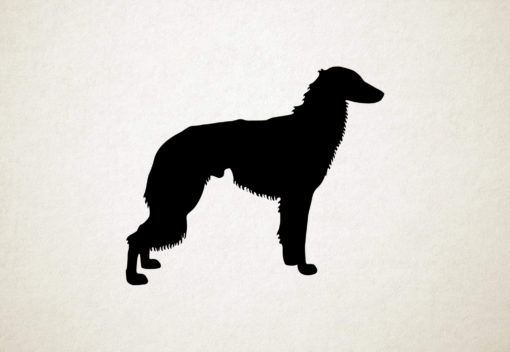 Silhouette hond - Longhaired Whippet - Langharige Whippet